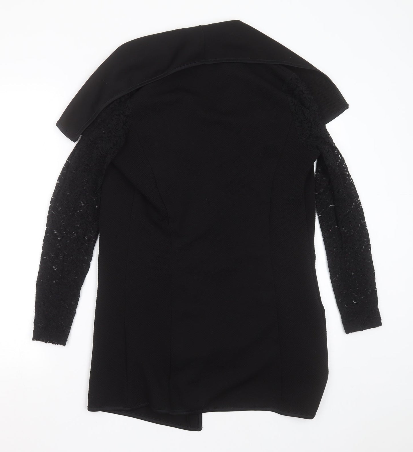 Womens UK Size S BLUE VANILLA Black Jacket