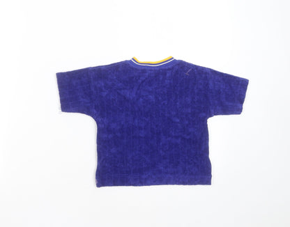 George Baby Blue Striped Polyester Pullover Jumper Size 6-9 Months   - 6-12 months