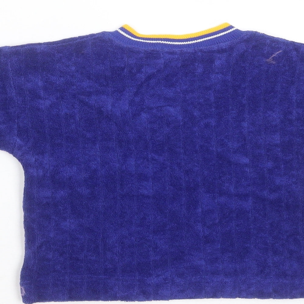 George Baby Blue Striped Polyester Pullover Jumper Size 6-9 Months   - 6-12 months