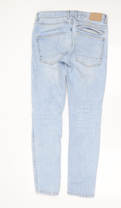Mens UK Size 32 in Burton Regular Fit Skinny Blue Jeans