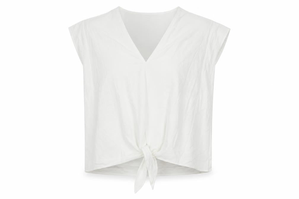 Womens UK Size XS Primark White Basic Blouse