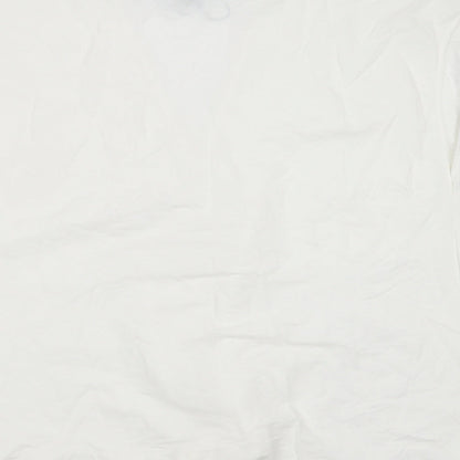 Primark Womens White  Viscose Basic Blouse Size XS V-Neck