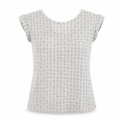 New Look Womens Grey Round Neck Geometric Polyester Pullover Jumper Size 8