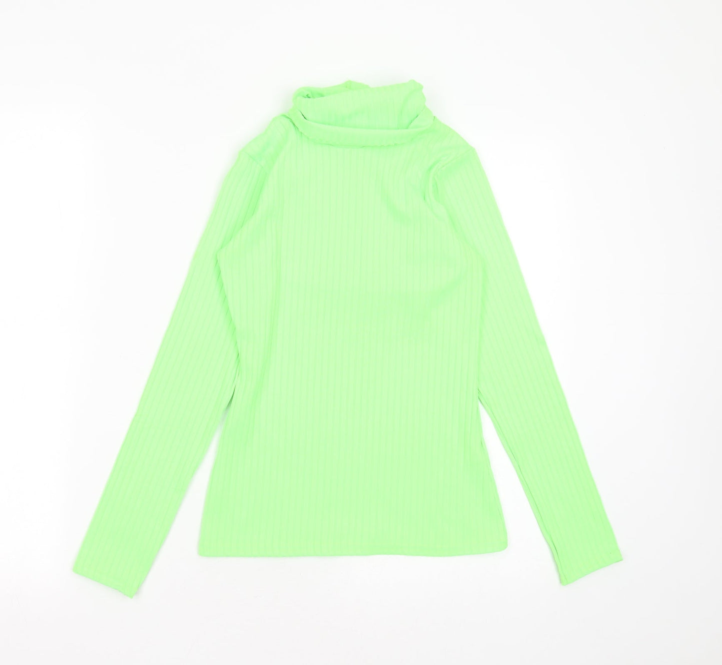 Womens UK Size 10 PRETTYLITTLETHING Green Basic T-Shirt