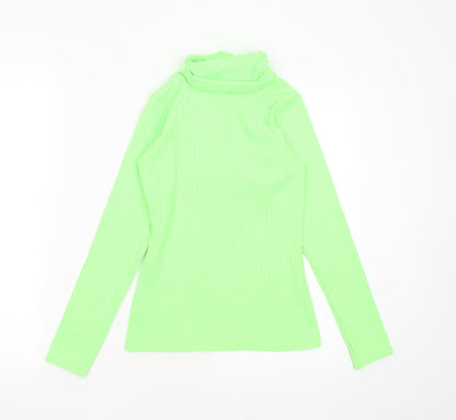 Womens UK Size 10 PRETTYLITTLETHING Green Basic T-Shirt