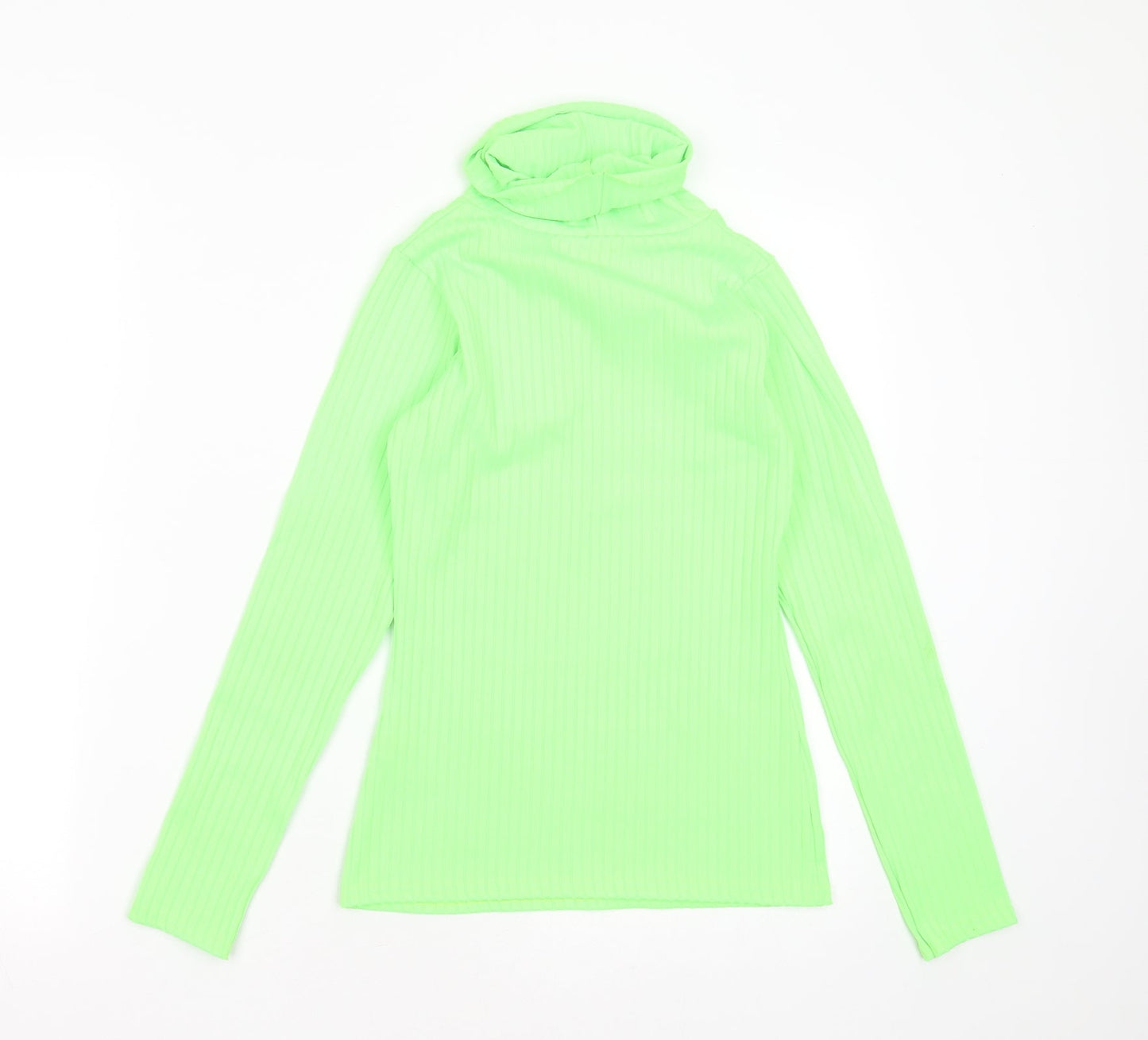 Womens UK Size 10 PRETTYLITTLETHING Green Basic T-Shirt