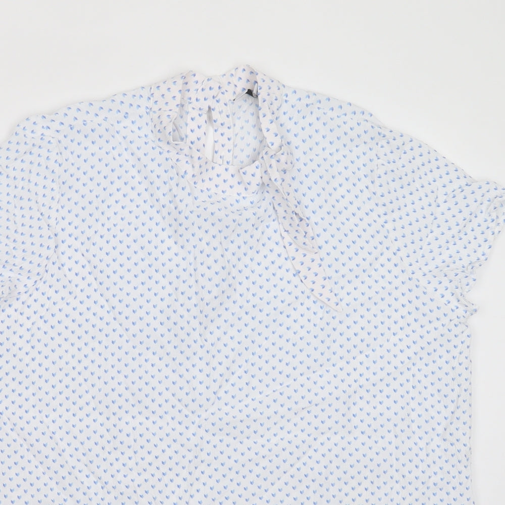 Womens UK Size 16 NEXT White Basic Blouse