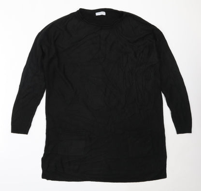 Womens UK Size 10 Papaya Black Pullover Jumper