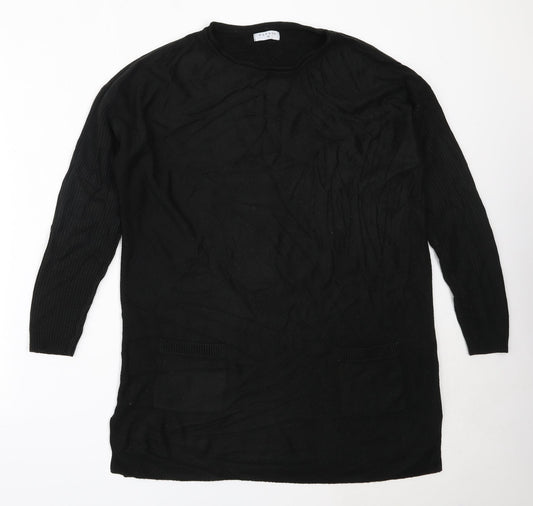 Womens UK Size 10 Papaya Black Pullover Jumper