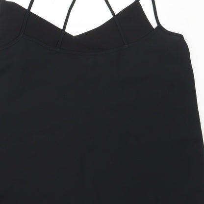 Lipsy Womens Black  Polyester Camisole Blouse Size 10 V-Neck
