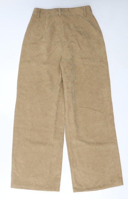 SheIn Womens Beige  Polyester Trousers  Size XS L28 in Regular