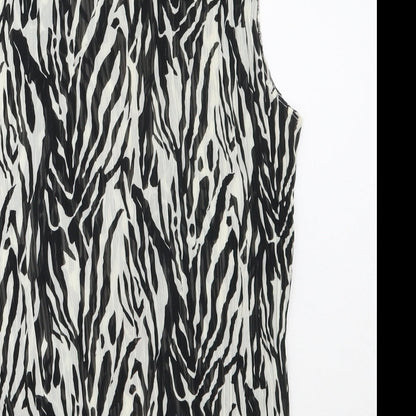 Womens UK Size 14 Marks and Spencer Black Basic Button-Up