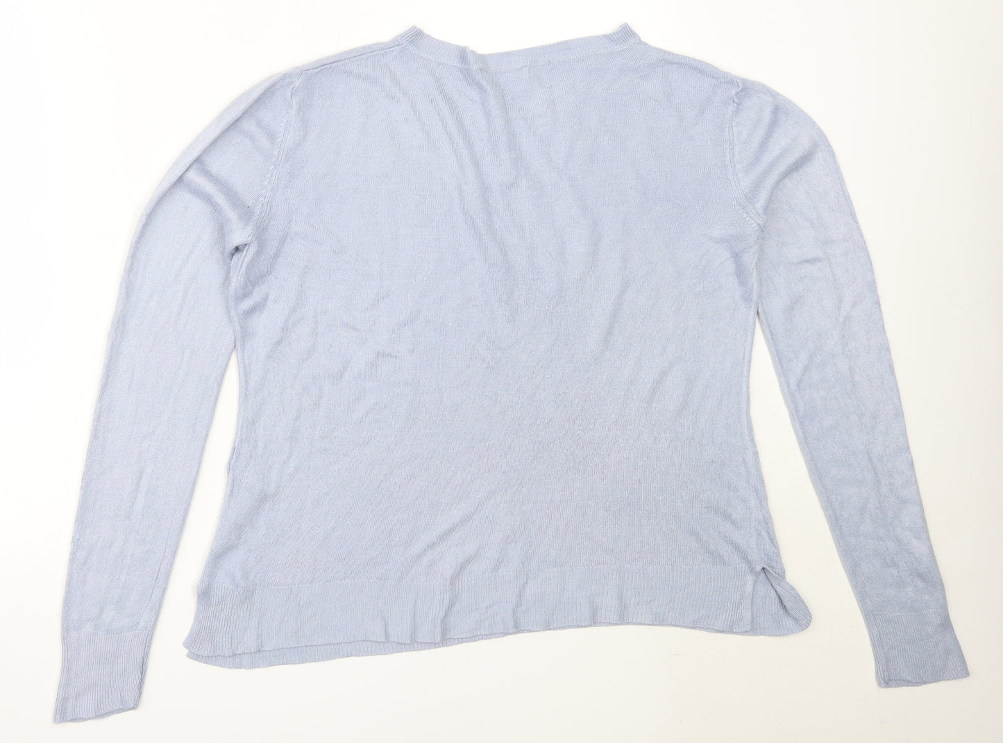 Womens UK Size 14 Marks and Spencer Blue Pullover Jumper