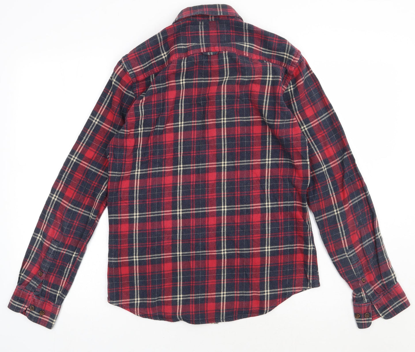 Mens UK Size S Burton Red  Button-Up Long Sleeve Casual Shirt