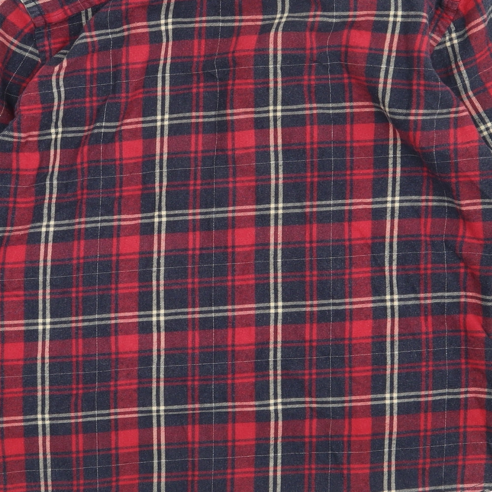 Mens UK Size S Burton Red  Button-Up Long Sleeve Casual Shirt