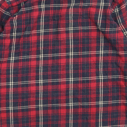 Mens UK Size S Burton Red  Button-Up Long Sleeve Casual Shirt