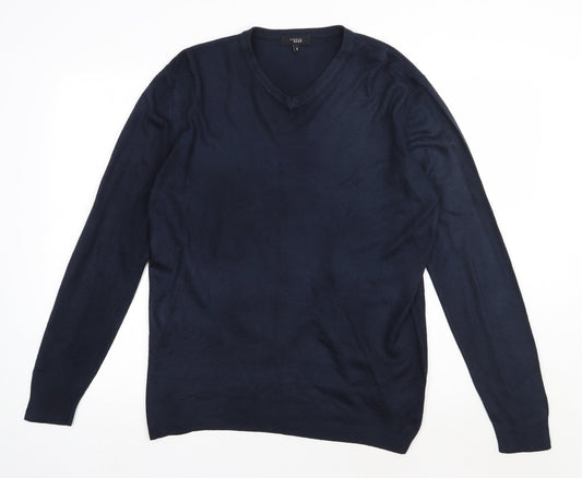 Mens UK Size S Debenhams Blue Pullover Sweatshirt
