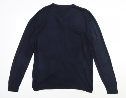 Mens UK Size S Debenhams Blue Pullover Sweatshirt