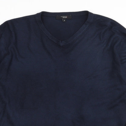 Mens UK Size S Debenhams Blue Pullover Sweatshirt