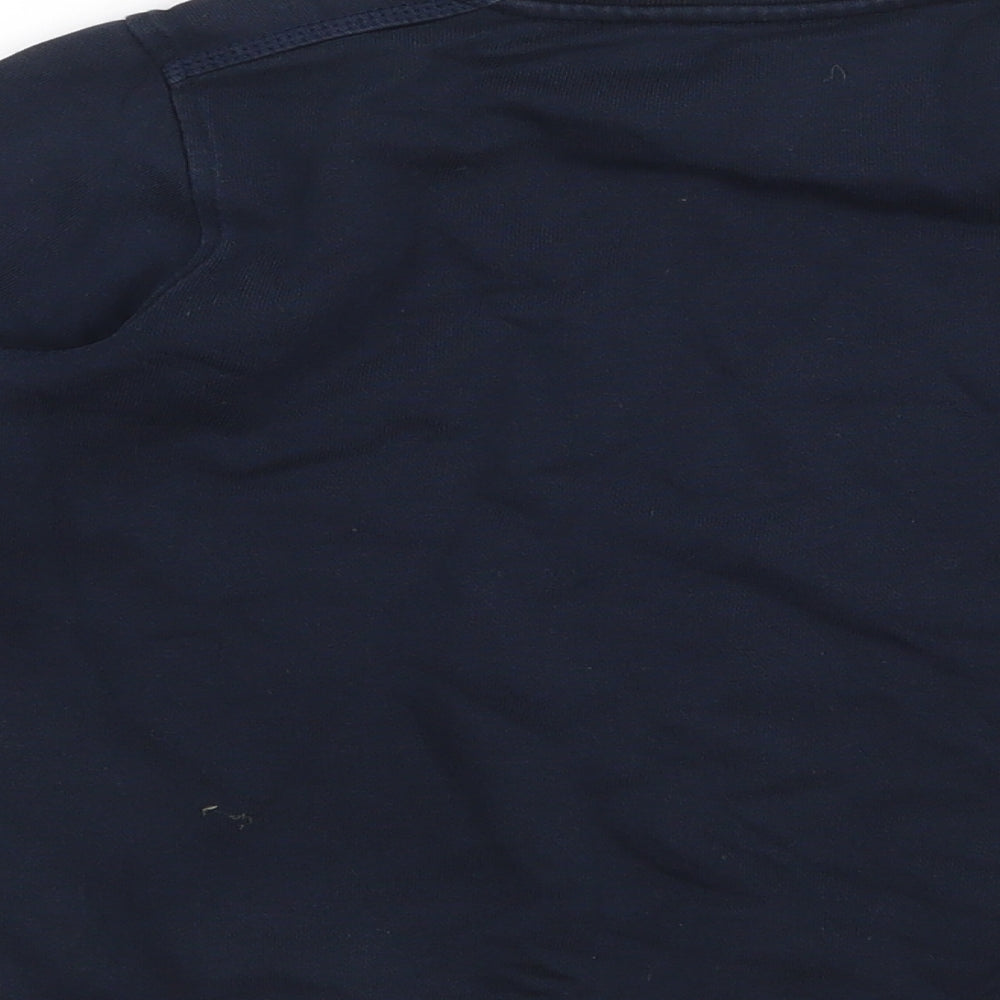 Marks and Spencer Boys Blue  Cotton Pullover Sweatshirt Size 7-8 Years  Pullover - school Wear