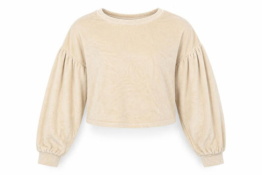 George Girls Beige  Cotton Pullover Sweatshirt Size 12-13 Years  Pullover - joyful