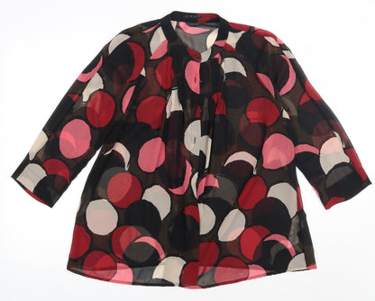 Womens UK Size S Sisley Pink Basic Button-Up