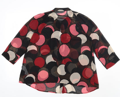 Womens UK Size S Sisley Pink Basic Button-Up