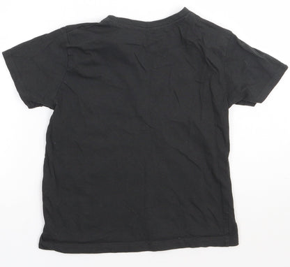 Primark Boys Grey  Cotton Basic T-Shirt Size 7-8 Years Crew Neck Pullover - Gamer