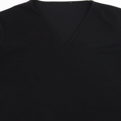 Womens UK Size 12 Preworn Black Basic Blouse