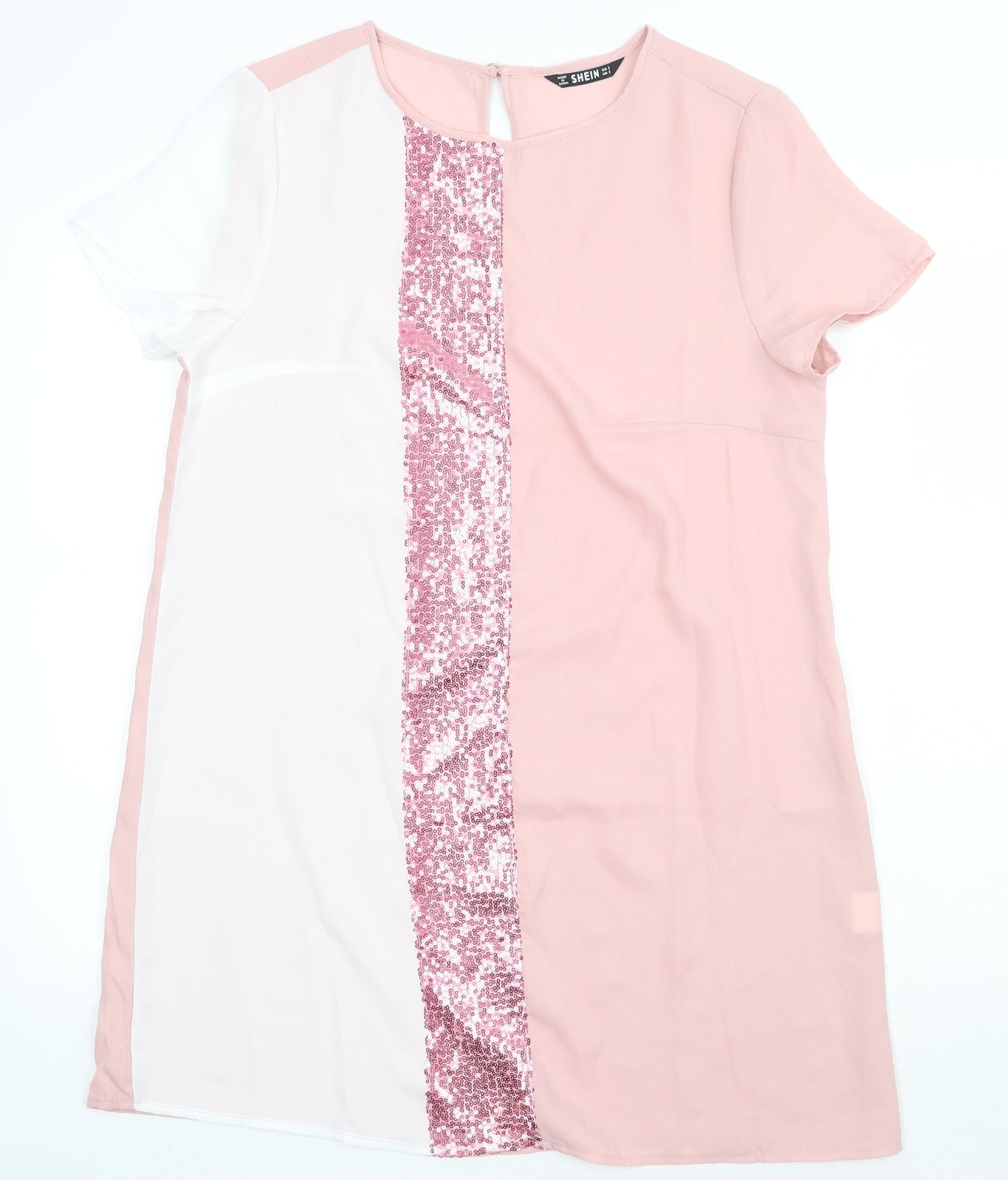 SheIn Womens   Polyester T-Shirt Dress  Size S  Crew Neck Pullover