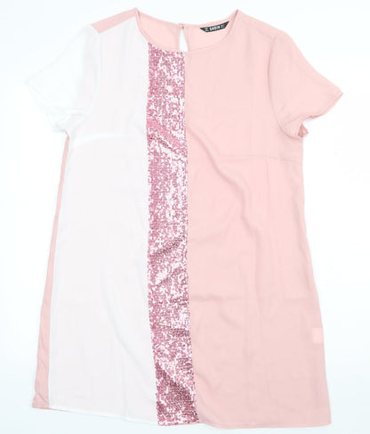 SheIn Womens   Polyester T-Shirt Dress  Size S  Crew Neck Pullover