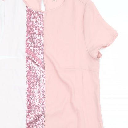 SheIn Womens   Polyester T-Shirt Dress  Size S  Crew Neck Pullover