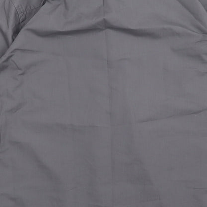 Primark Mens Grey  Polyester  Button-Up Size 16.5 Collared Button