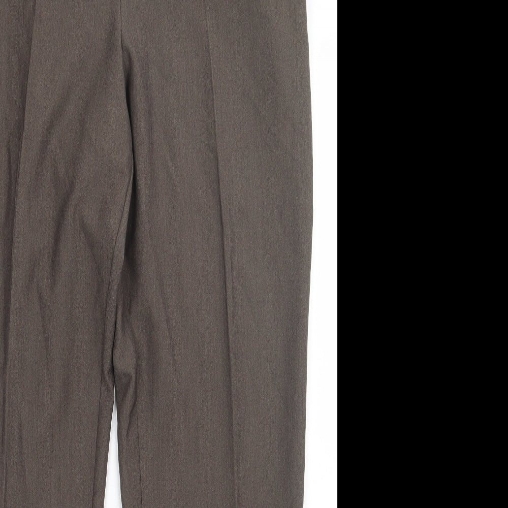 Womens UK Size 14 Marks and Spencer Regular Fit  Green Trousers