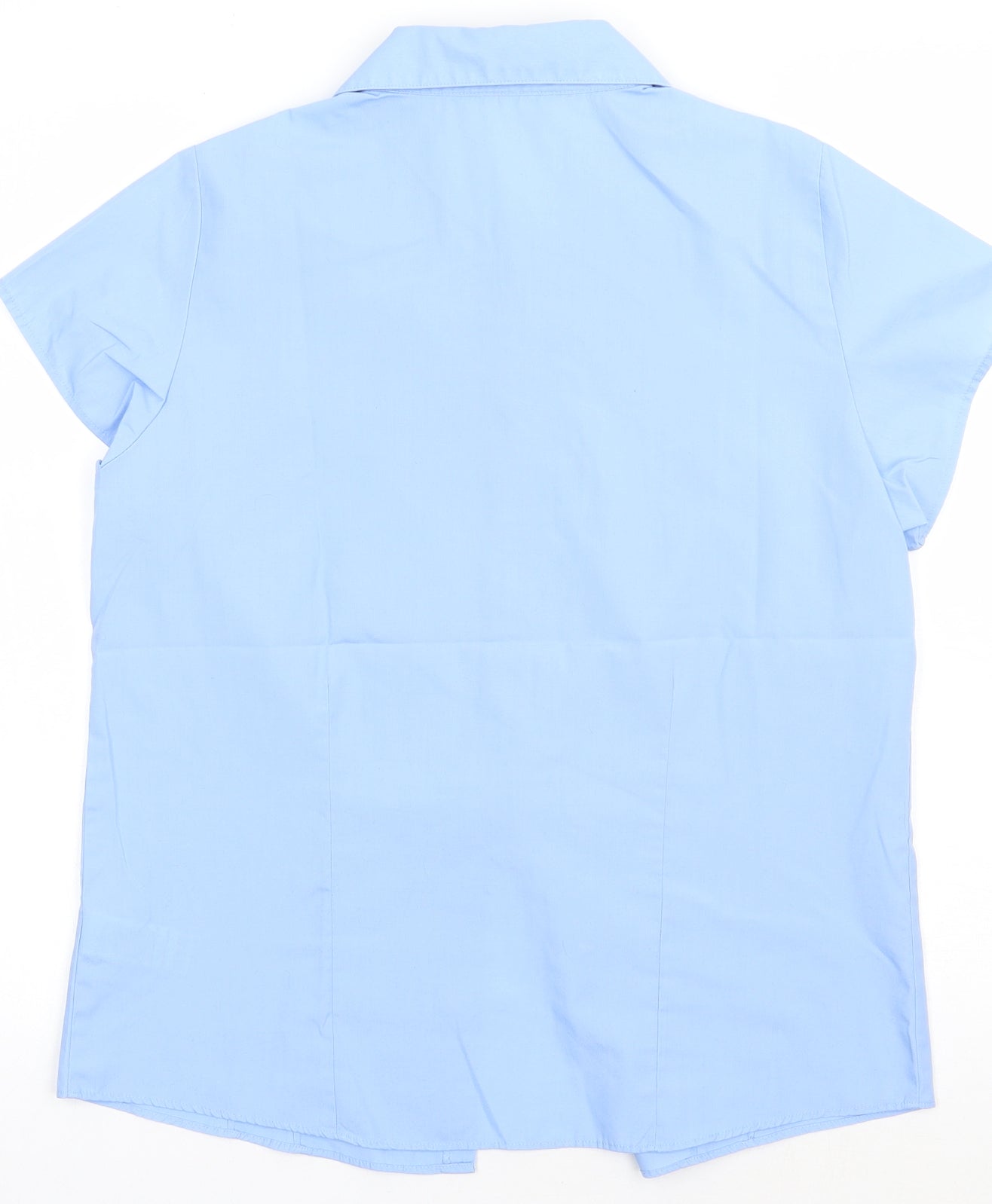 Marks and Spencer Boys Blue  Polyester Basic Button-Up Size 14 Years Collared Button - school Wear