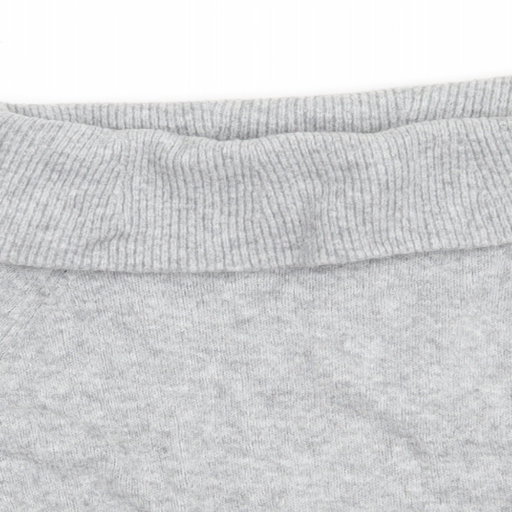 H&M Womens Grey  Acrylic Pullover Sweatshirt Size XL  Pullover