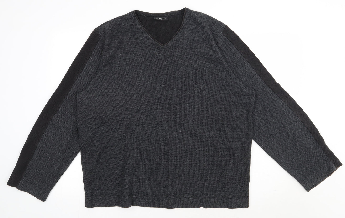 Mens UK Size L Burton Grey Pullover Sweatshirt