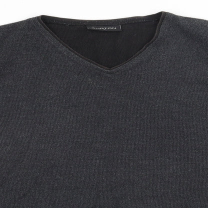 Mens UK Size L Burton Grey Pullover Sweatshirt