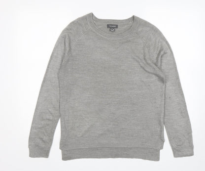 Primark Womens Grey Round Neck  Acrylic Pullover Jumper Size M