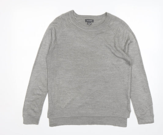 Primark Womens Grey Round Neck  Acrylic Pullover Jumper Size M