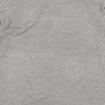 Primark Womens Grey Round Neck  Acrylic Pullover Jumper Size M