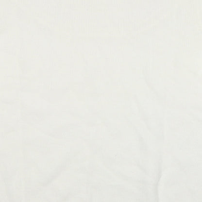 Womens UK Size 14 Afibel White Pullover Jumper