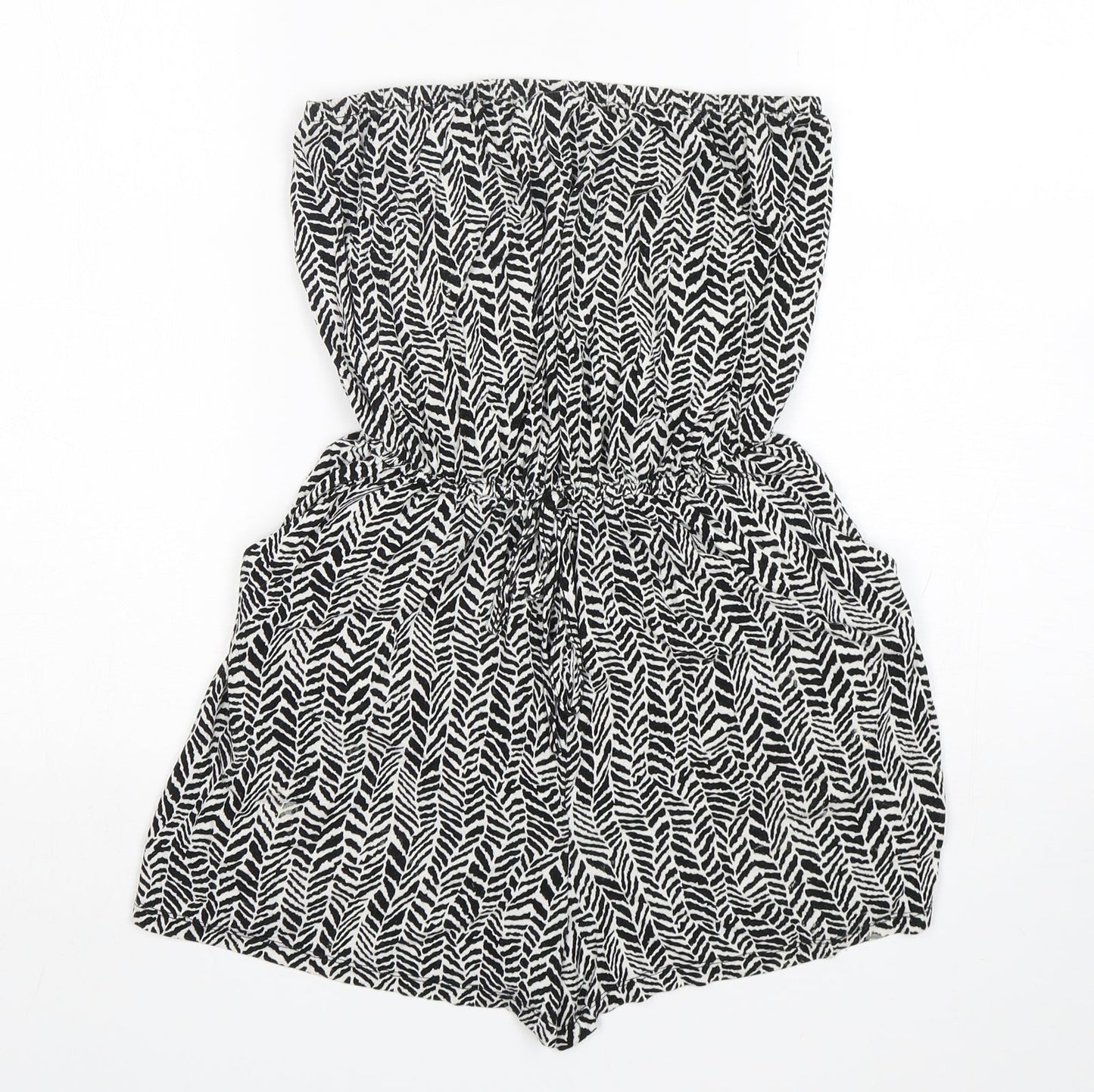 George Womens Multicoloured Animal Print Viscose Playsuit One-Piece Size XS