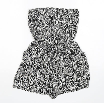 George Womens Multicoloured Animal Print Viscose Playsuit One-Piece Size XS