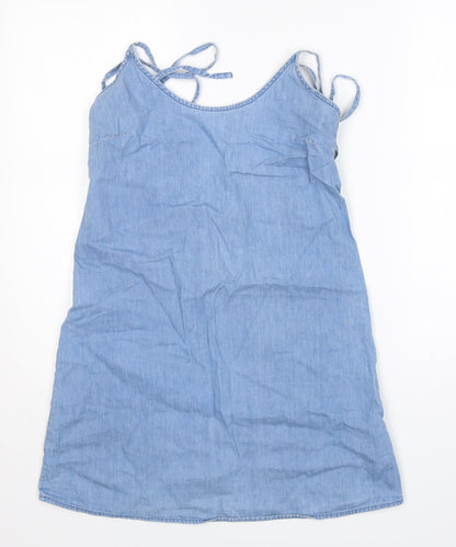 Womens UK Size 8 ASOS Blue Basic Tank