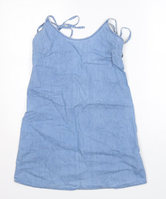 Womens UK Size 8 ASOS Blue Basic Tank