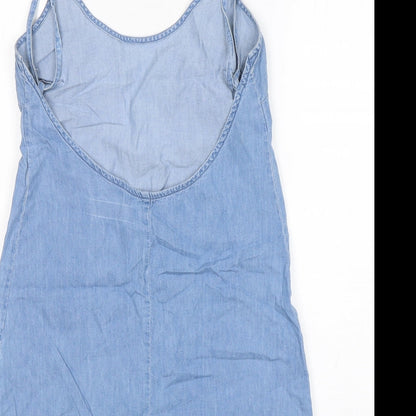 Womens UK Size 8 ASOS Blue Basic Tank