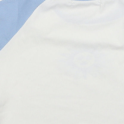 Shein  Womens Multicoloured  Polyester Cropped T-Shirt Size S Round Neck