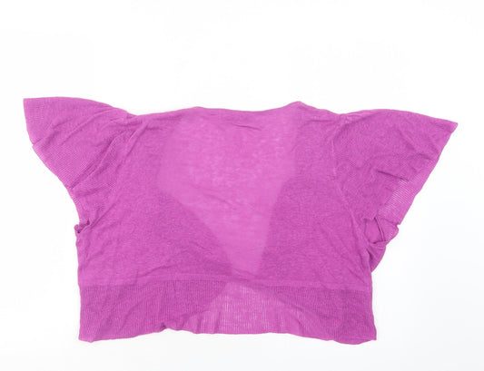 Womens UK Size 18 M&S Purple Shrug Jumper