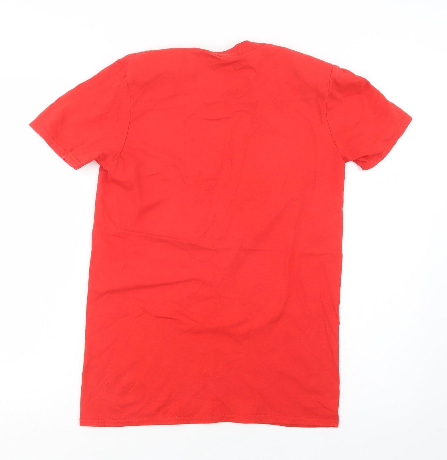 Womens UK Size S Gildan Red Basic T-Shirt